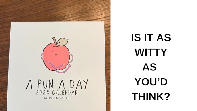 Amazon.com : rockdoodles 2025 Punny Daily Desk Calendar